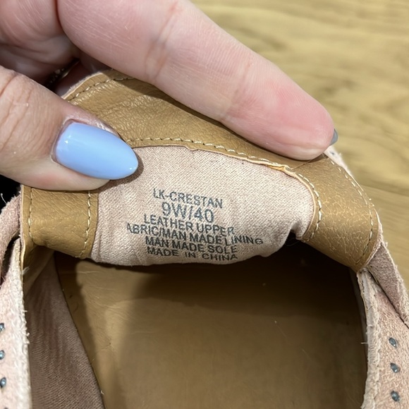 Lucky Brand Pink Suede Leather Loafer Size 9 - Picture 6 of 6